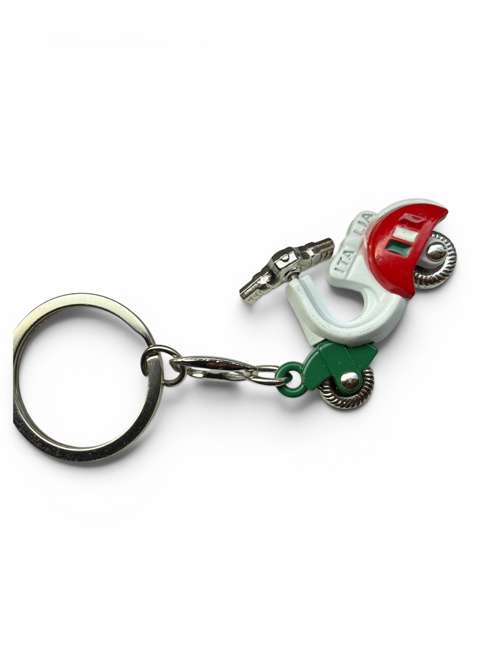 🇮🇹NEW Novelty Scooter Keychain with Red, White & Green Details